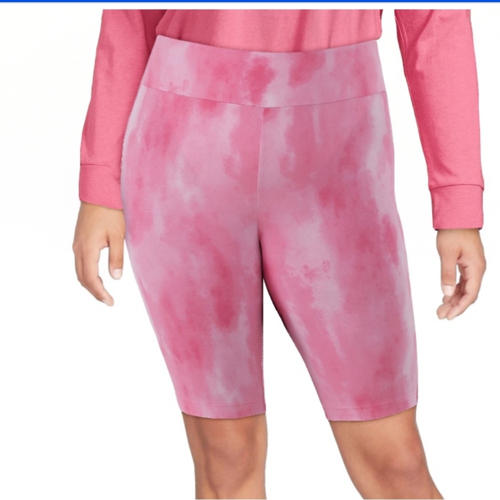 Terra & Sky Women’s Plus Biker Shorts, 9" Inseam - Picture 4 of 5